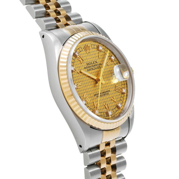 ROLEX Rolex Datejust 10P Diamond 16233G Men's Watch Automatic - Picture 3 of 5